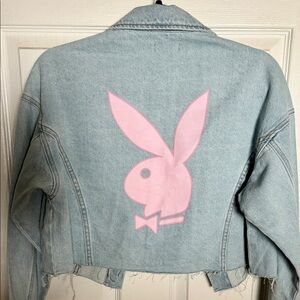 Pacsun X Playboy Cropped Denim Jacket